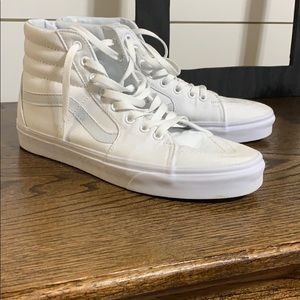 White high top Vans